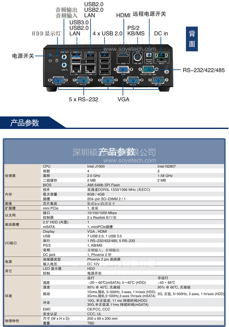 全新研華原裝機(jī) AIMC-2000 雙顯 前置I/O無風(fēng)扇微型計(jì)算機(jī)