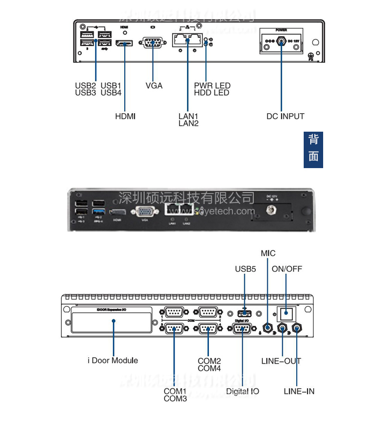 全新研華ARK-2230L Intel Celeron四核 模塊化無風扇嵌入式工控機