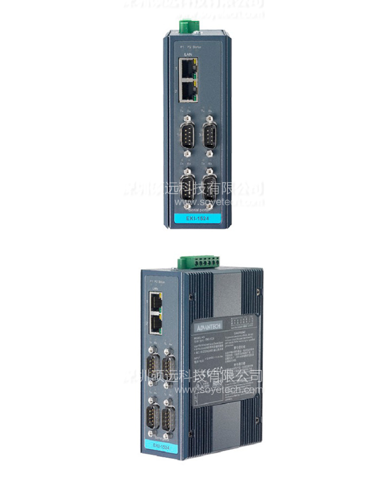 研華 EKI-1524 4 端口RS-232/422/485 串口設備聯網服務器