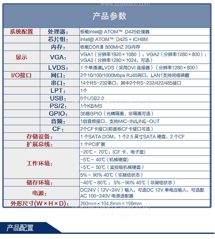 研祥低功耗無風(fēng)扇整機(jī)ERC-1004A