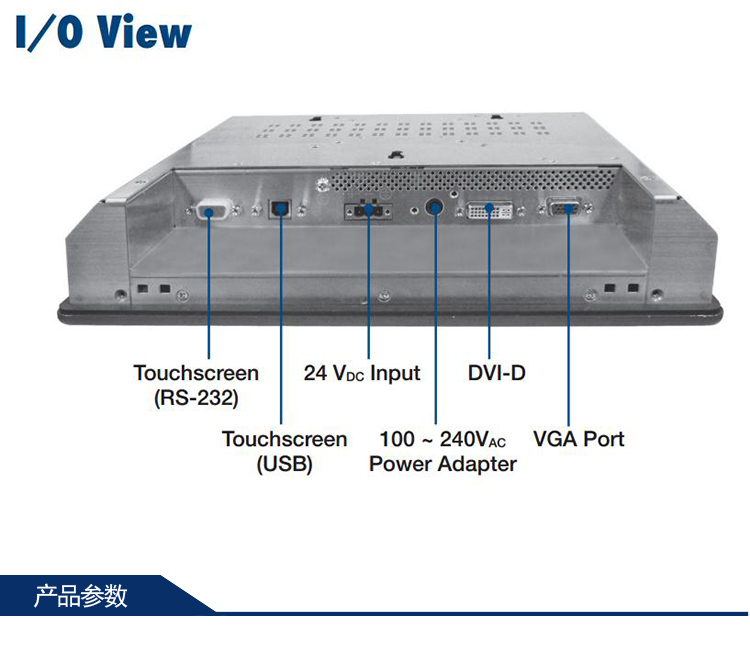 研華 工業(yè)等級平板顯示器FPM系列 12.1寸工業(yè)顯示器 FPM-3121G