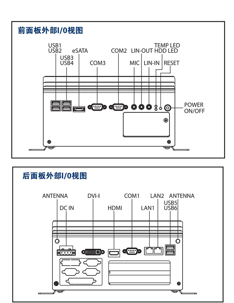 全新研華 無風(fēng)扇嵌入式工控機(jī) 高性能ARK-3000系列 ARK-3440 A2