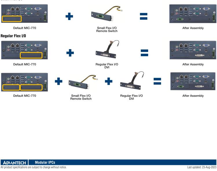 研華98R17500801 Regular Flex I/O for Reset, Remote Switch and 5VDC