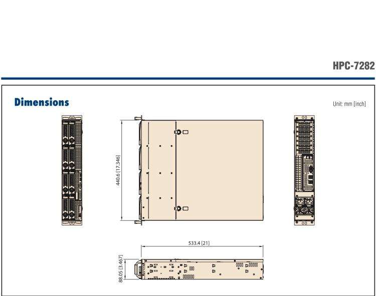 研華HPC-7282 2U 機架式機箱，適用于 Micro/ATX 服務(wù)器主板，支持8個2.5寸/3.5寸熱插拔硬盤，7個半高擴展槽