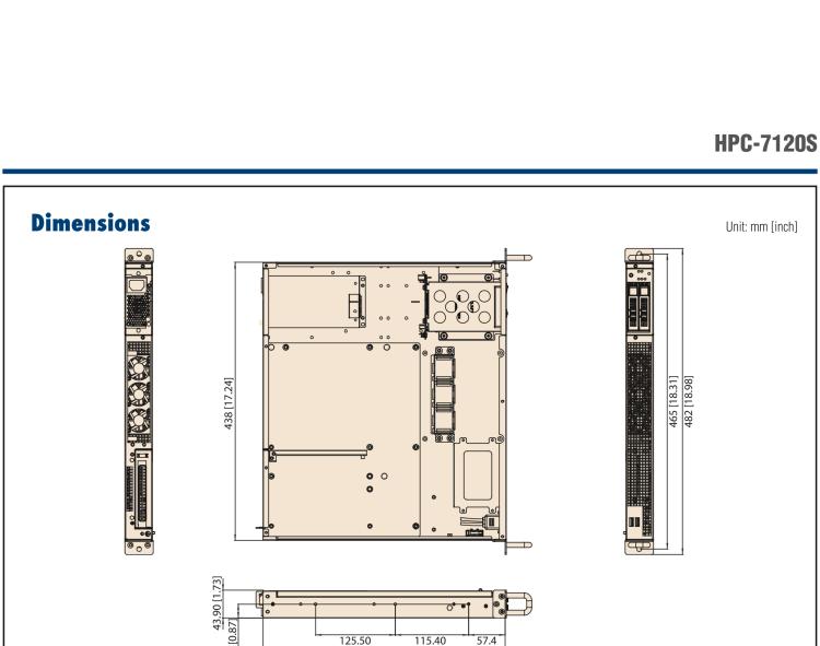 研華HPC-7120S 1U 上架式服務(wù)器短機箱，適用Micro ATX/ATX 服務(wù)器主板，支持1*全高/半長PCIe x16擴展插槽