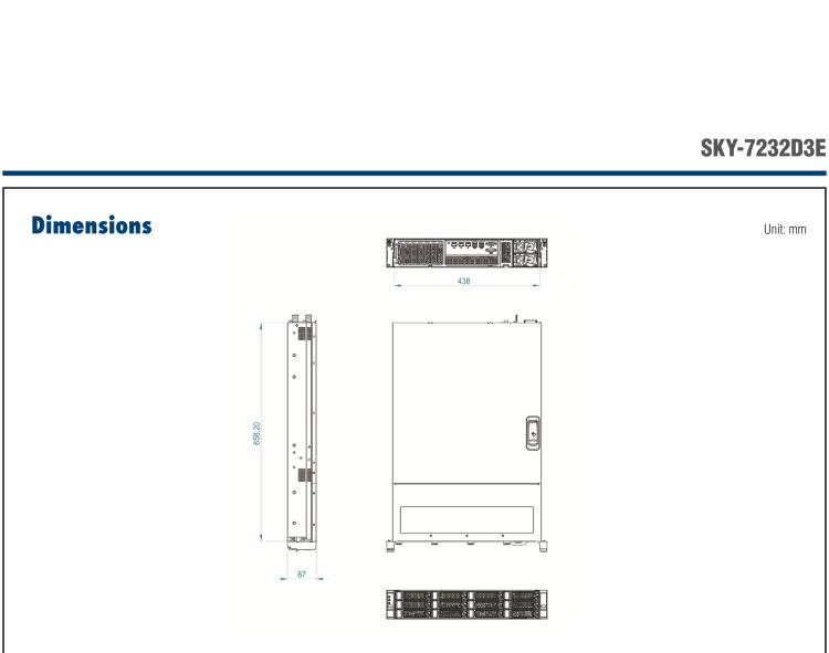 研華SKY-7232D3E 2U HCI Server with 3rd Gen. Intel? Xeon? Scalable Processors