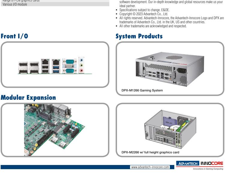 研華DPX-M266 AMD Ryzen? Embedded R2000 Multi-media Gaming Board