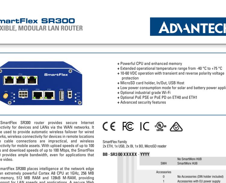 研華BB-SR30019120-SWH SmartFlex、開關(guān)、5E、USB、2I/O、SD、W、PD、W、SL、SWH