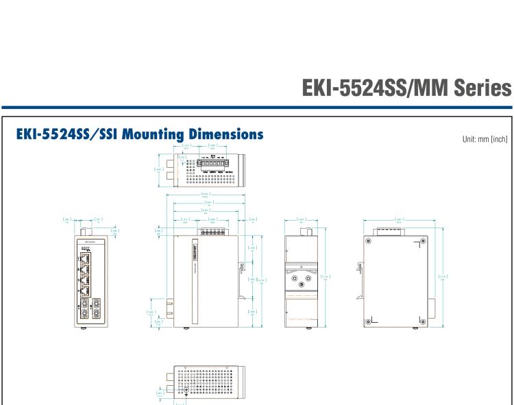 研華EKI-5524MMI-ST 2光4電百兆ProView(組態(tài))系列工業(yè)以太網(wǎng)交換機(jī)(包含單模/多模、SC/ST接口)