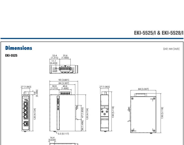 研華EKI-5528I 8端口百兆ProView（組態(tài)）系列寬溫型工業(yè)以太網(wǎng)交換機