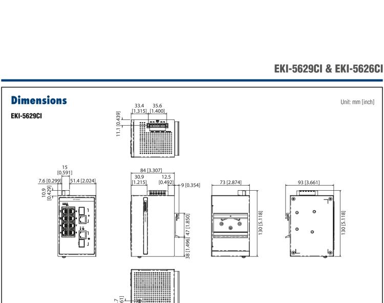 研華EKI-5629CI 2千兆光電組合端口 + 8百兆網(wǎng)口ProView(組態(tài))系列工業(yè)以太網(wǎng)交換機(jī)