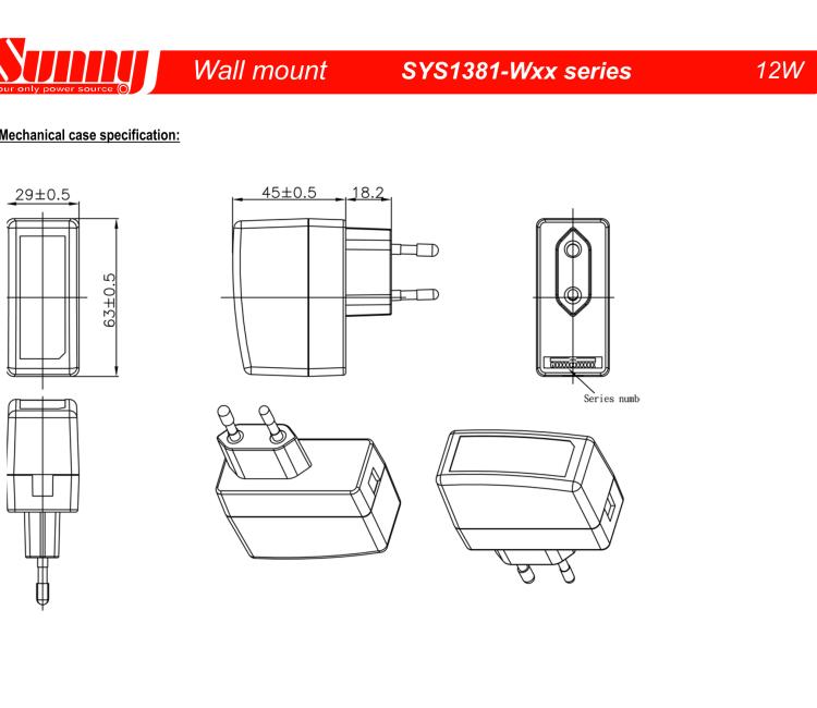 研華BB-RPS-v2-WR2-EU Wall Power supply, ICR-32xx, v2, EU plug