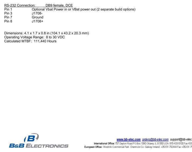 研華BB-LDVDSV2-S-P9D OBDII STREAMER W/ PIN 9 POWER OUT