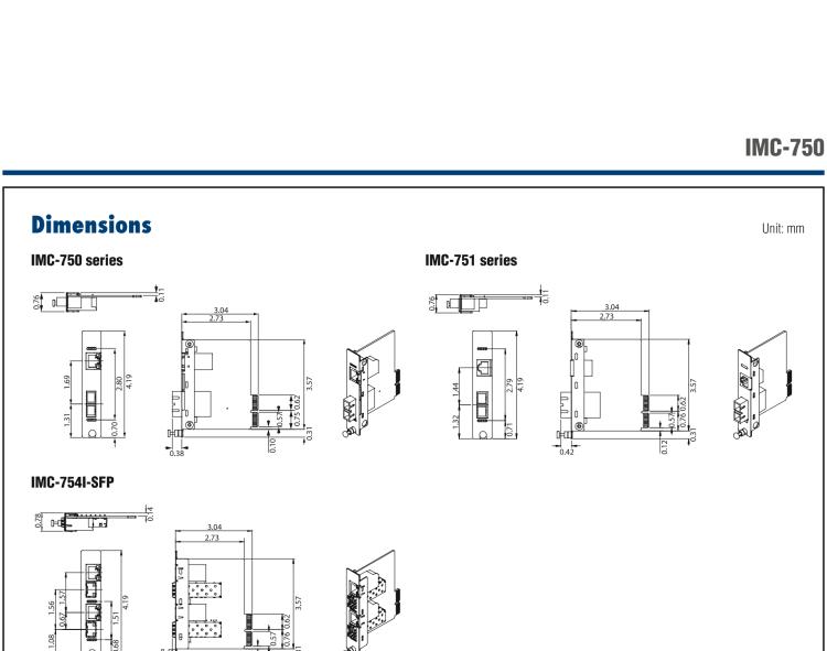 研華IMC-750-SSET Managed Modular Media Converter, 100Mbps, Single-Strand 1310xmt, 40km, SC (also known as iMcV 856-15733)