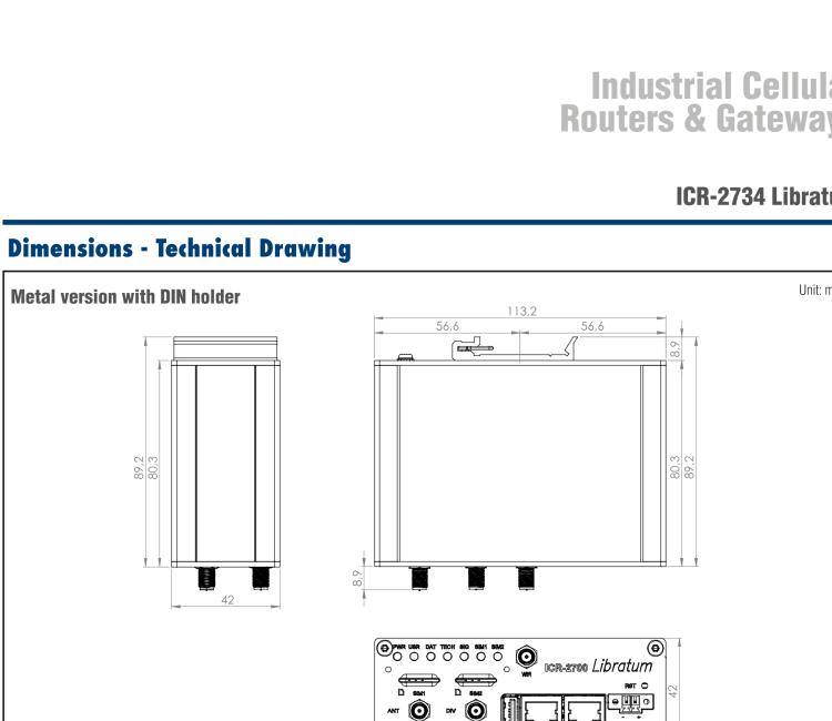 研華ICR-2734A01 ICR-2700, EMEA, 2x Ethernet, USB, Metal, EU Accessories