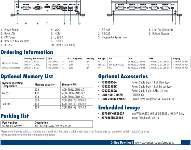 研華UNO-247 搭載 Intel? Celeron? J3455 的物聯(lián)網邊緣計算平臺