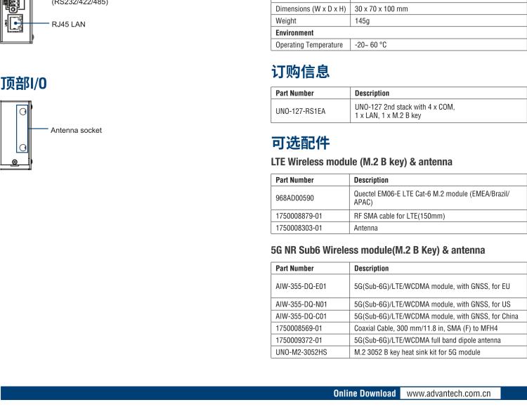 研華UNO-127 DIN導軌控制器，采用英特爾?Atom?x6413E 處理器