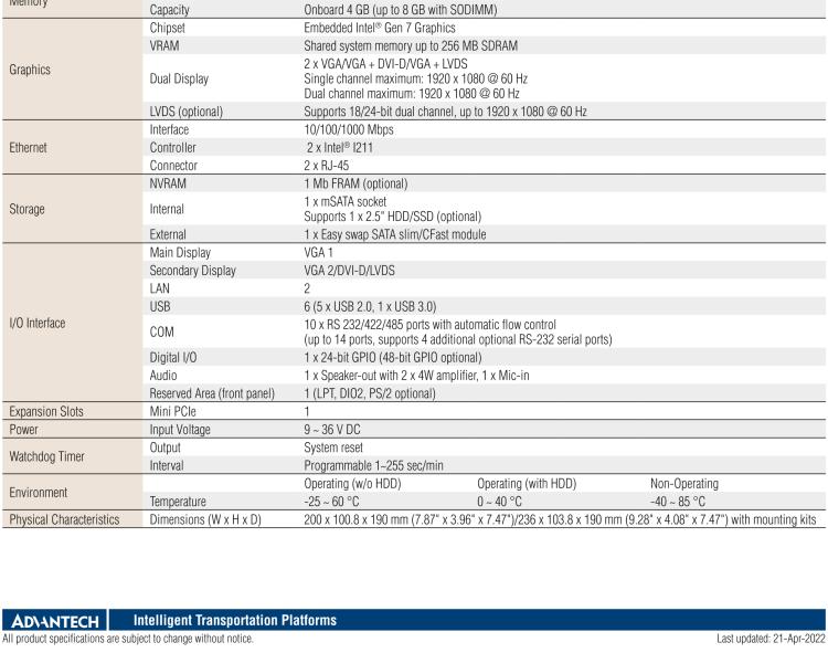 研華ITA-1711 英特爾?賽揚(yáng)?J1900緊湊型系統(tǒng)雙千兆以太網(wǎng)LAN和雙顯示器