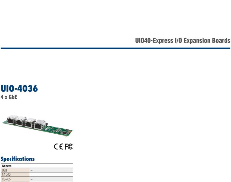 研華UIO-4030 UIO40-Express I/O 擴(kuò)展卡，支持 1 2 wires RS-232, 1 RS-485 和 8 GPIO (-24~24V input level)