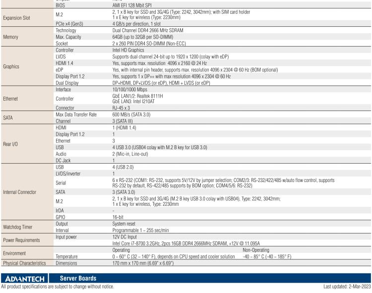 研華AIMB-286 Intel? 第8/9代 Core? i 系列處理器，搭載Intel H310芯片組。超薄設(shè)計，結(jié)構(gòu)緊湊。