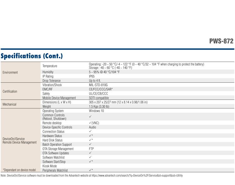 研華PWS-872 10寸工業(yè)平板電腦 搭載第七代 Intel ? Core? i3/i5/i7/Celeron? 處理器