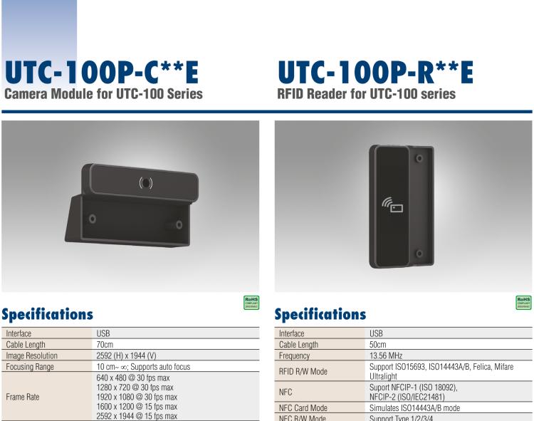 研華UTC-100P-F Finger Print Module for UTC-100 Series