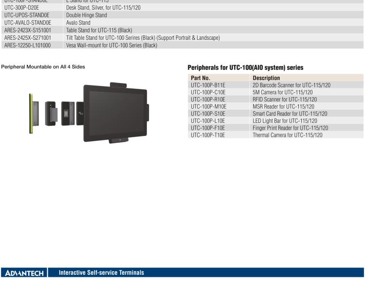 研華UTC-115G 15.6" 多功能觸控一體機(jī) UTC-115G ，配備Intel? Celeron? N3450 /Pentium? N4200