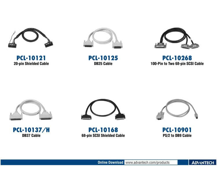 研華PCL-10251 100針到2根50針SCSI電纜， 1米