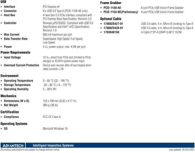 研華PCIE-1158 8端口PCIE x4擴展卡